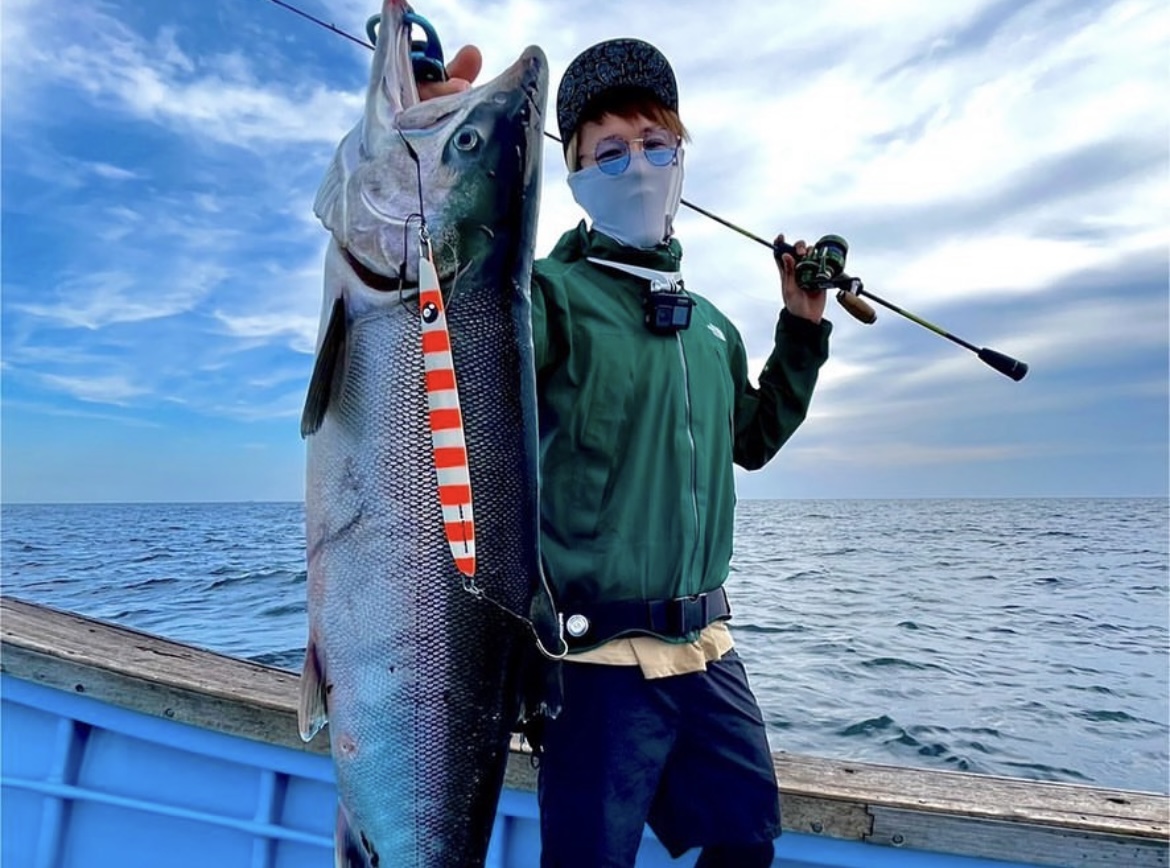 鮭釣り 竿リールセット(値下げしました) - 家具