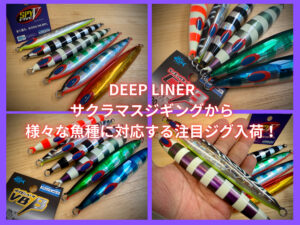 DEEP LINER】あらゆる魚種に！当店初入荷ウエイトのジグ達をご紹介